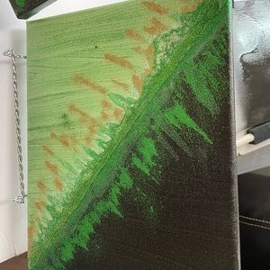 Z Galleries inspired paintings.. Green shadow..😂